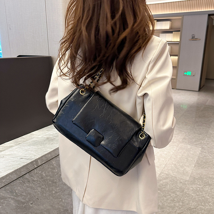 Túi Đeo Vai MINGA Da PU Dày Đẹp Thiết Kế Sang Trọng Dây Da Phối Xích Thời Trang Hình Vuông Sức Chứa Lớn 219 G-13