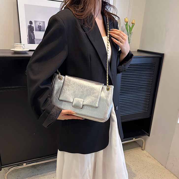 Túi Đeo Vai MINGA Da PU Dày Đẹp Thiết Kế Sang Trọng Dây Da Phối Xích Thời Trang Hình Vuông Sức Chứa Lớn 219 G-13