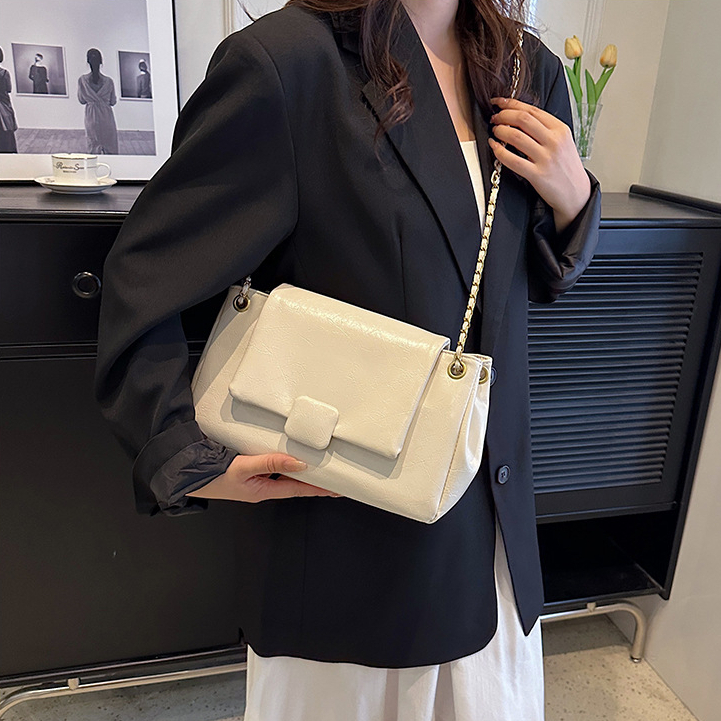 Túi Đeo Vai MINGA Da PU Dày Đẹp Thiết Kế Sang Trọng Dây Da Phối Xích Thời Trang Hình Vuông Sức Chứa Lớn 219 G-13