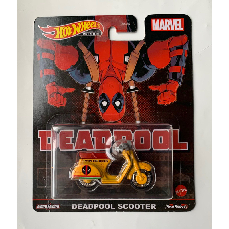 Hot Wheels Premium Deadpool Scooter (Vespa Primavera)