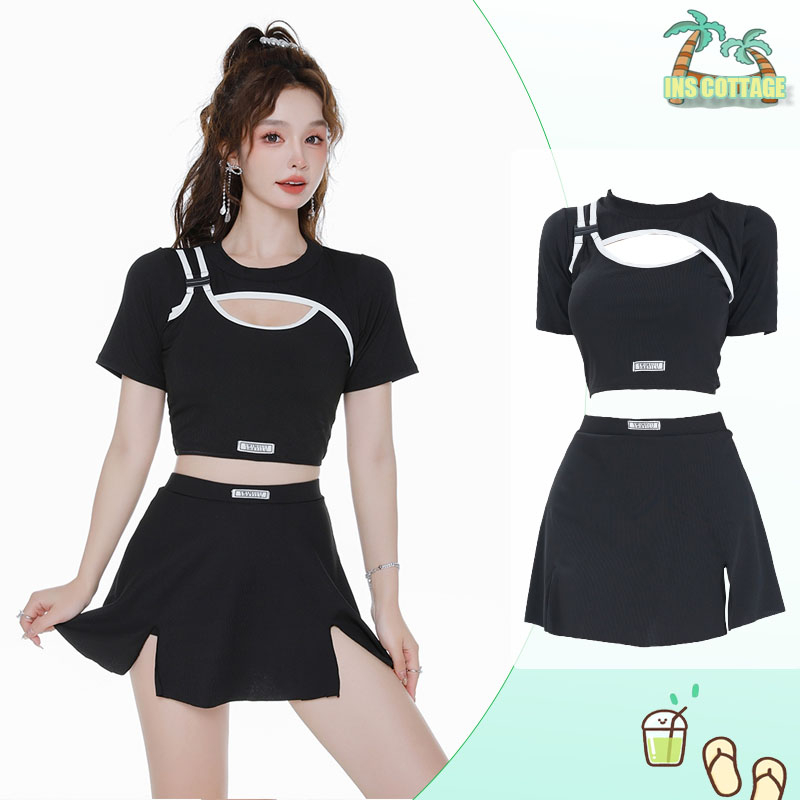 【INS】quần áo tắm biển nữ bikini nữ bikini 2 mảnh cạp cao váy đồ đi biển bikini đi biển nữ sexy 2 mảnh Dồ Bơi áo