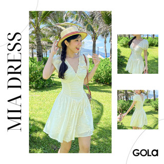 Đầm MIA - Đầm hoa thêu tay con phồng tùng xòe