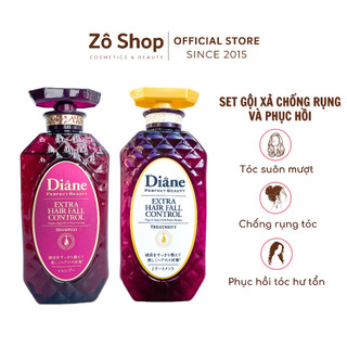 Set Gội Xả Diane Chống Gãy Rụng, Phục Hồi Tóc Hư Tổn - Moist Diane Extra Hair Fall Control Scalp Revitalizing