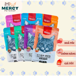 Pate WANPY cho mèo đủ vị gói 80gram thơm ngon bổ dưỡng