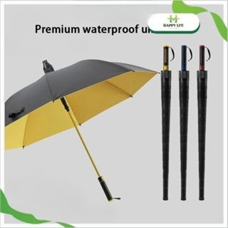 Dù che mưa cỡ lớn, ô che nắng chống tia UV thiết kế 2 lớp cán dài có bọc nhựa bảo vệ chống nhỏ giọt - Happy Life 4U