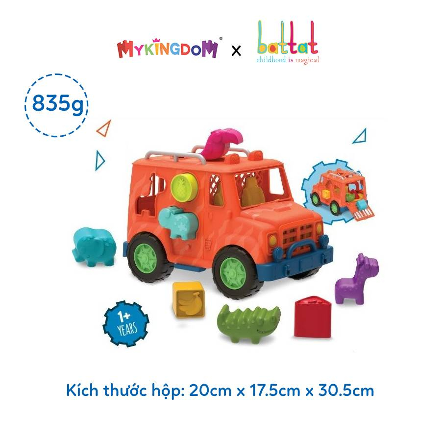 Đồ Chơi Xe xếp hình sở thú BATTAT VE1029Z