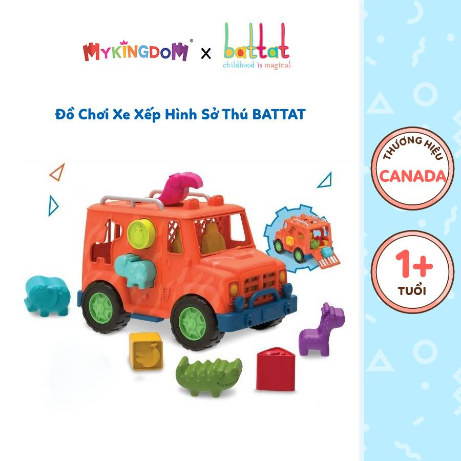 Đồ Chơi Xe xếp hình sở thú BATTAT VE1029Z