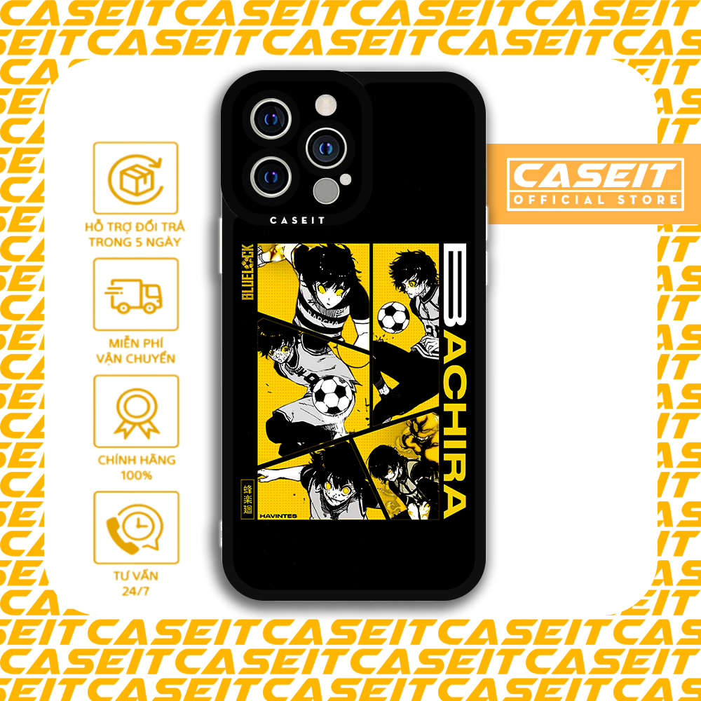 Ốp lưng iphone cạnh vuông Caseit Anime Blue Lock Bachira Meguru vàng 8/8plus/x/xs/11/12/13/14/pro/ma