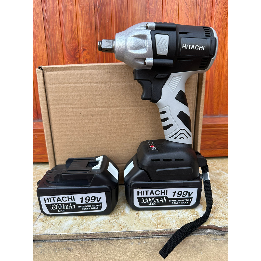 máy Siết Bulong Hitachi 199v động cơ Không Chổi Than