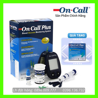 Máy đo đường huyết On Call Plus + Tặng hộp 25 que thử và hộp 50 kim lấy máu