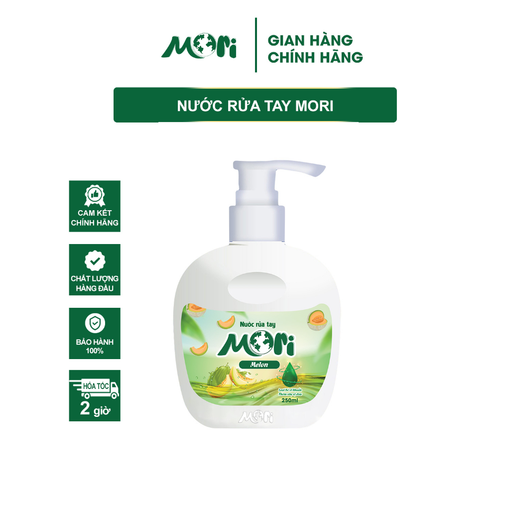 Nước rửa tay Mori Hương dâu - Hương táo - Giúp đôi tay luôn mềm mại và thơm mát