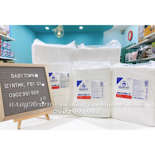 Bông bạch tuyết cắt miếng sẵn size 10x10 loại 500gr, 1kg