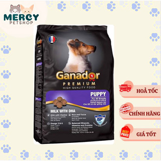 Thức ăn cho chó Ganador puppy chó con, chó mang thai Sữa DHA 3kg màu tím
