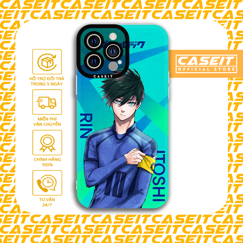 Ốp lưng iphone cạnh vuông Caseit Anime Blue Lock Itoshi Rin poster 8/8plus/x/xs/11/12/13/14/pro/max/