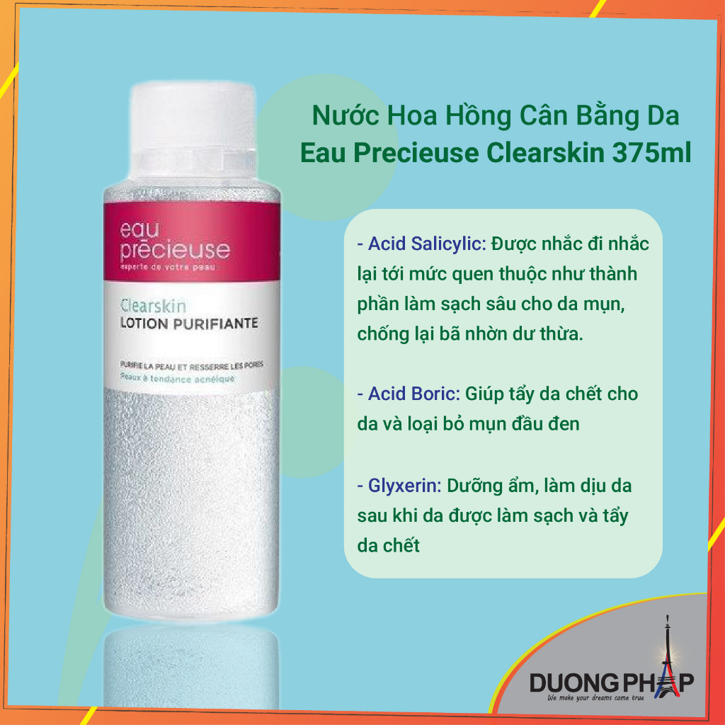 Nước hoa hồng Eau Precieuse Lotion Purifiante 375ml