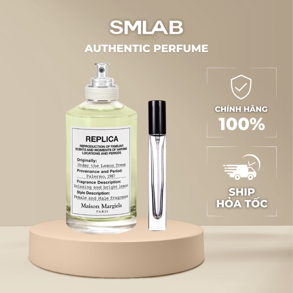 Nước hoa Pháp unisex Replica UNDER THE LEMON TREES 10ml ⚡HÀNG CHÍNH HÃNG⚡