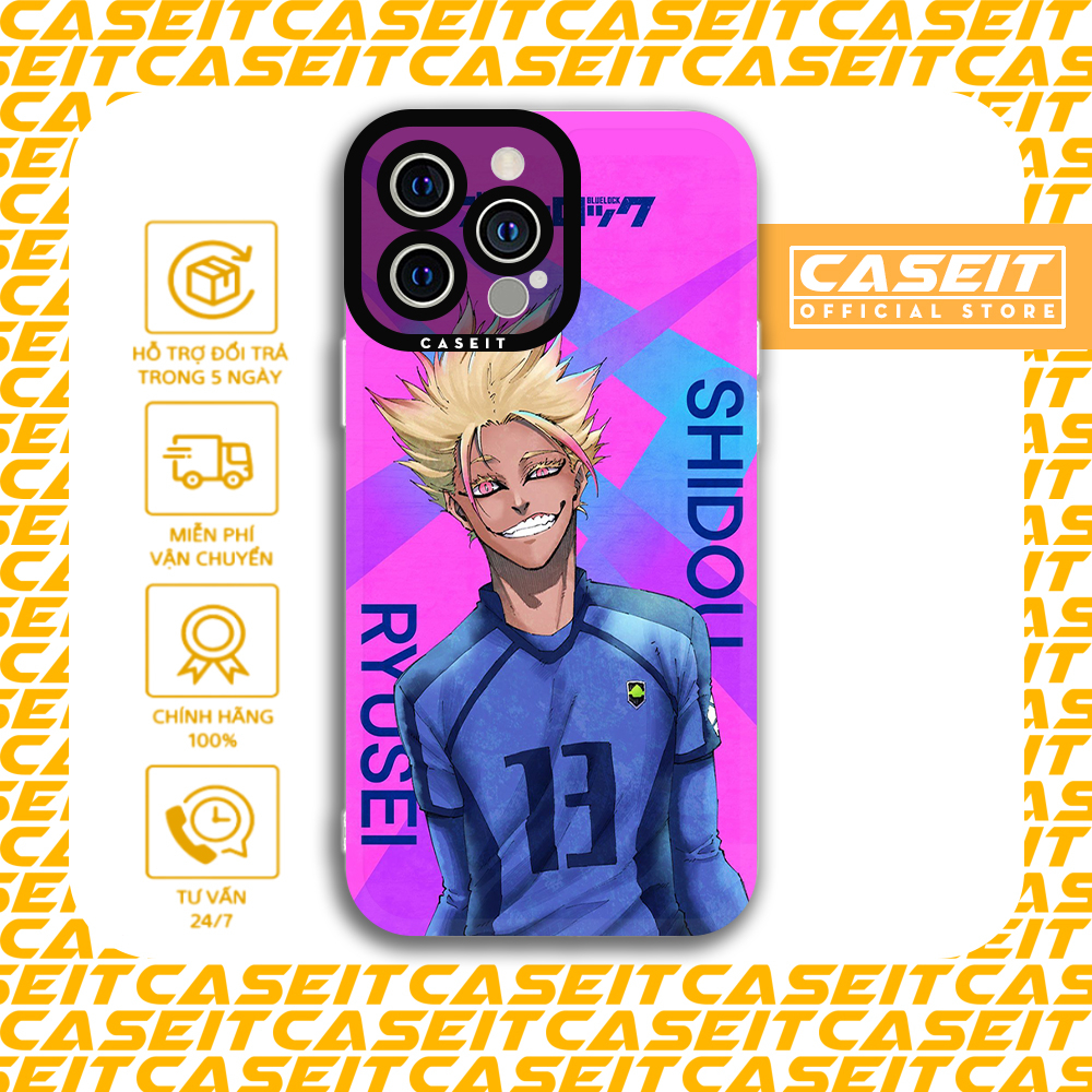 Ốp lưng iphone cạnh vuông Caseit Anime Blue Lock Shidou Ryusei poster 8/8plus/x/xs/11/12/13/14/pro/m