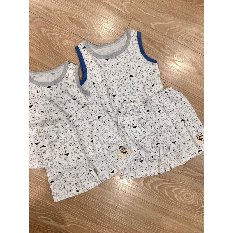 Bộ cotton giấy bé trai