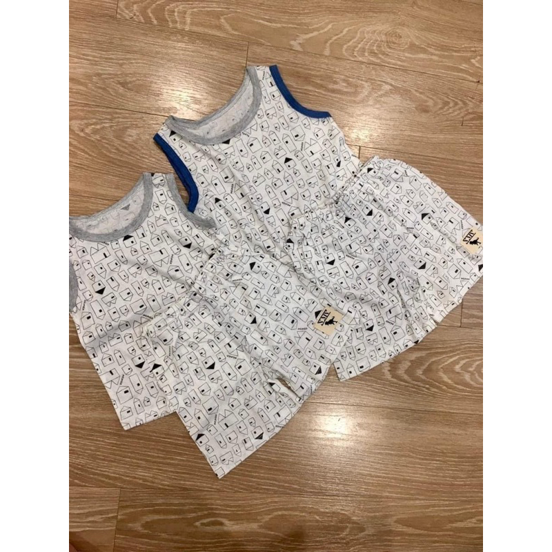 Bộ cotton giấy bé trai