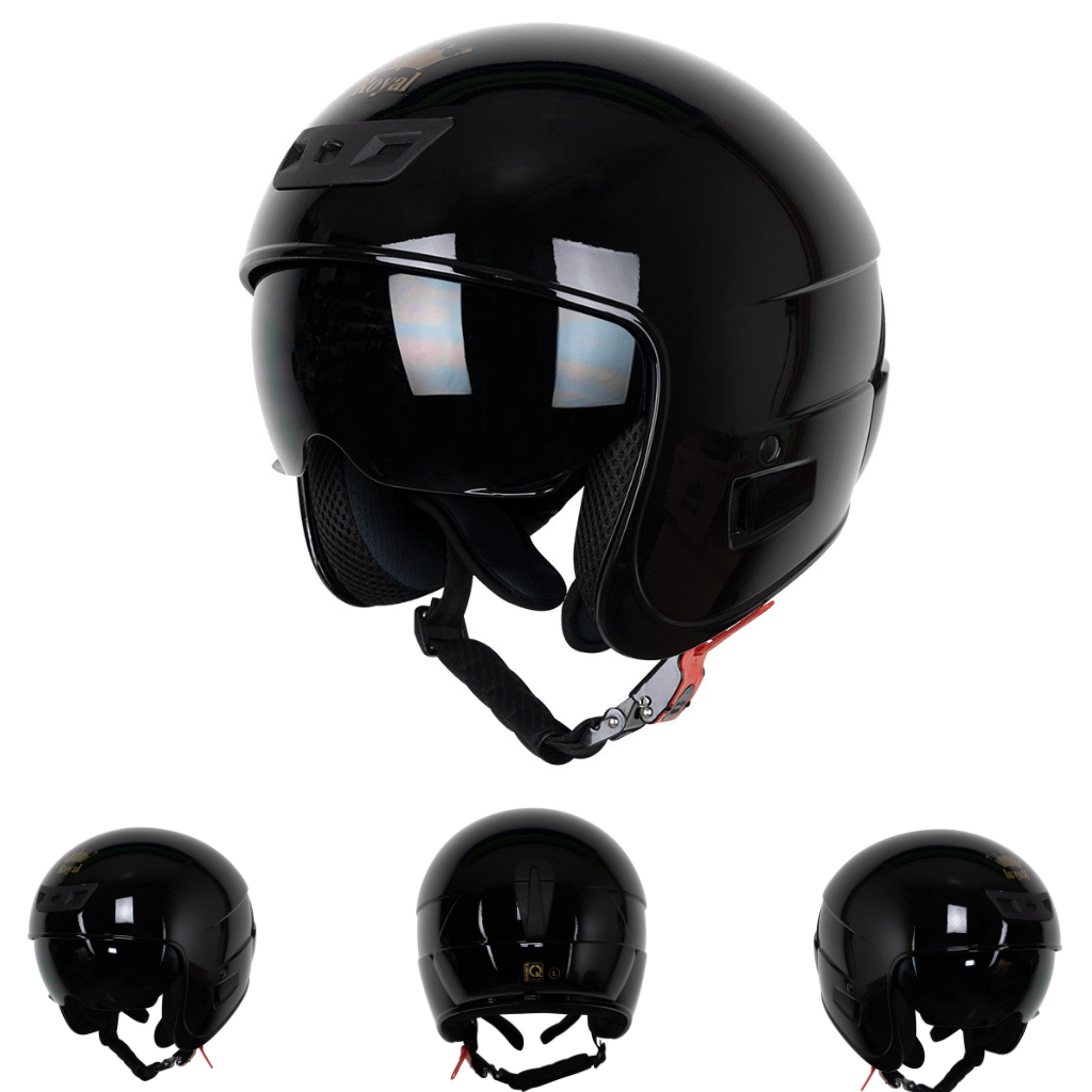 Mũ Bảo Hiểm Trùm Đầu Kính Âm - Dành Cho Người Đầu Nhỏ - Lót Tháo Rời - Tặng Kèm Túi Rút - Royal M279 - Bảo Hành 12 Tháng