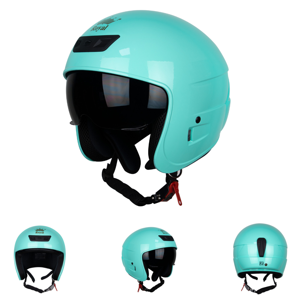 Mũ Bảo Hiểm Trùm Đầu Kính Âm - Dành Cho Người Đầu Nhỏ - Lót Tháo Rời - Tặng Kèm Túi Rút - Royal M279 - Bảo Hành 12 Tháng