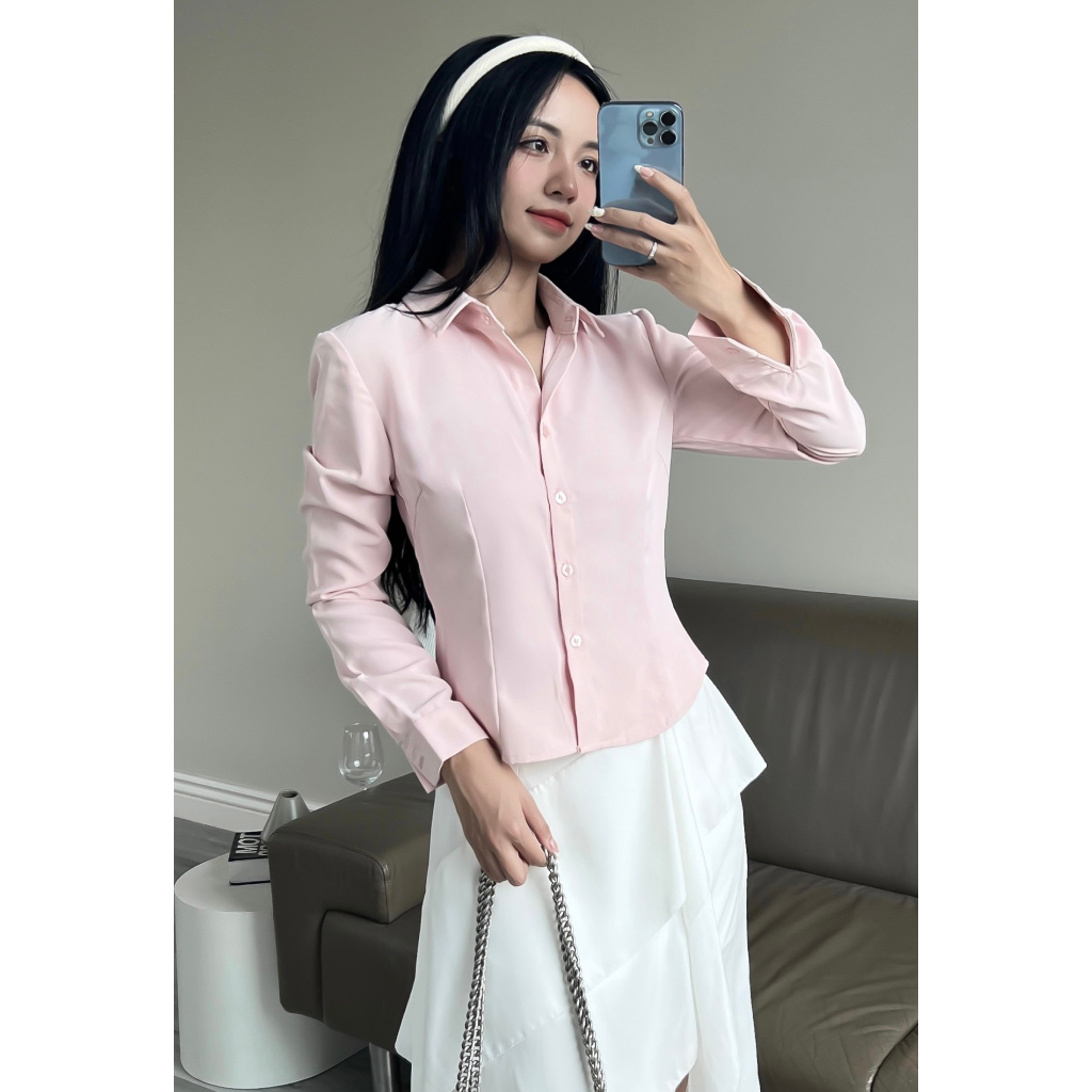 DII COLLECTION - Chân váy thiết kế midi tầng trendy xẻ tà cao cấp