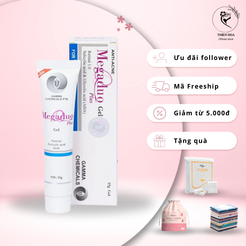 Gel Giảm Mụn Ẩn Và Thâm Gamma Megaduo Plus 15 gram - Mỹ phẩm Thiện Hoa