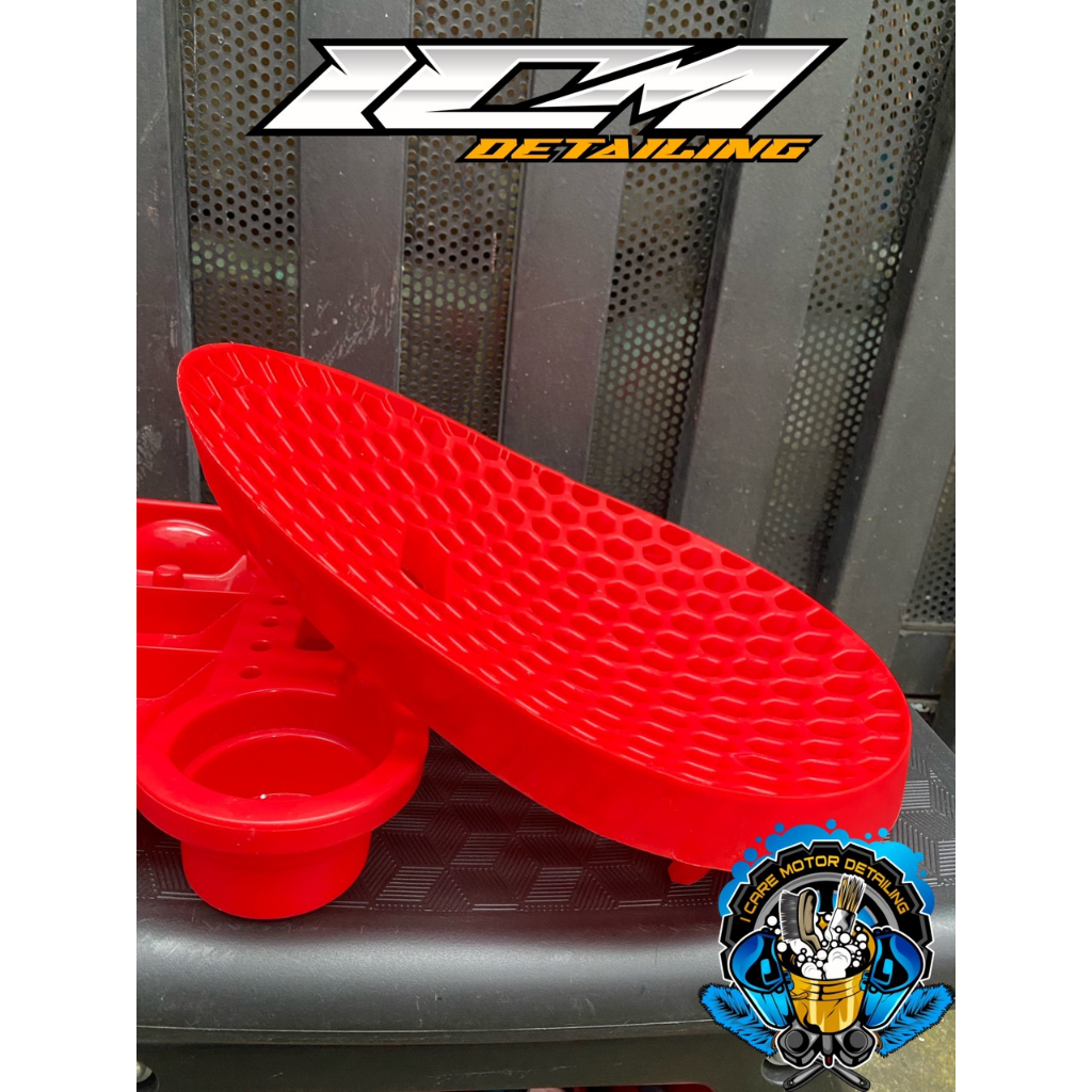 Combo Xô Nước Rửa Xe Màu Trắng Và Lọc Cát 2 IN 1