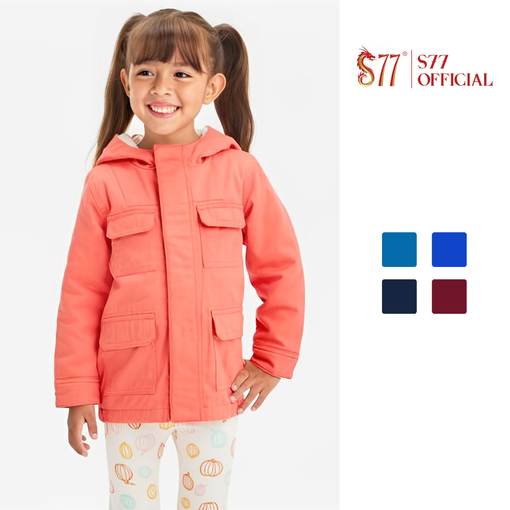 Áo khoác parka jacket mũ nhí Cat & Jack lót lông cừu mềm ấm áp mùa đông S77.SP012057