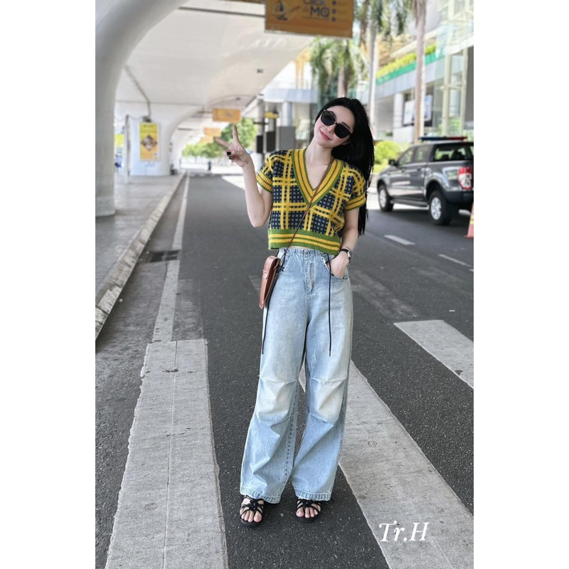 Áo len kẻ caro TQXK