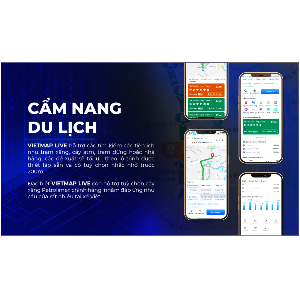 Vietmap Live Pro dẫn đường cho xe hơi có đầy đủ cảnh báo giao thông