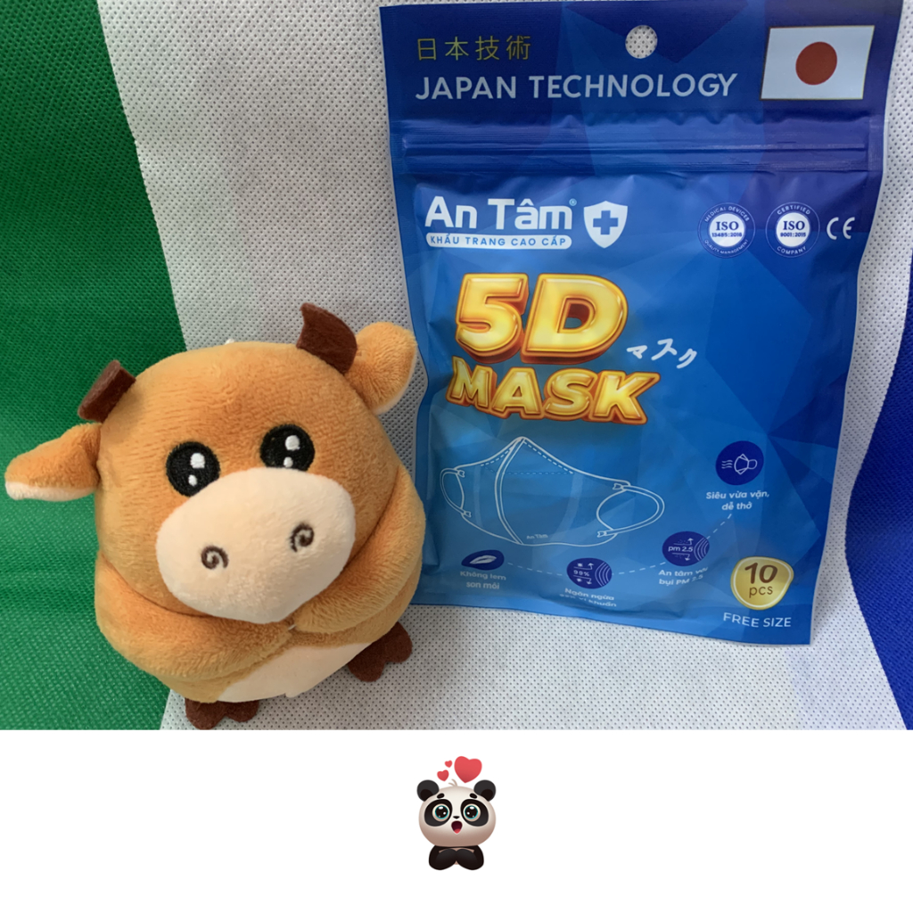 Khẩu trang 5d An Tâm - Túi 10 cái
