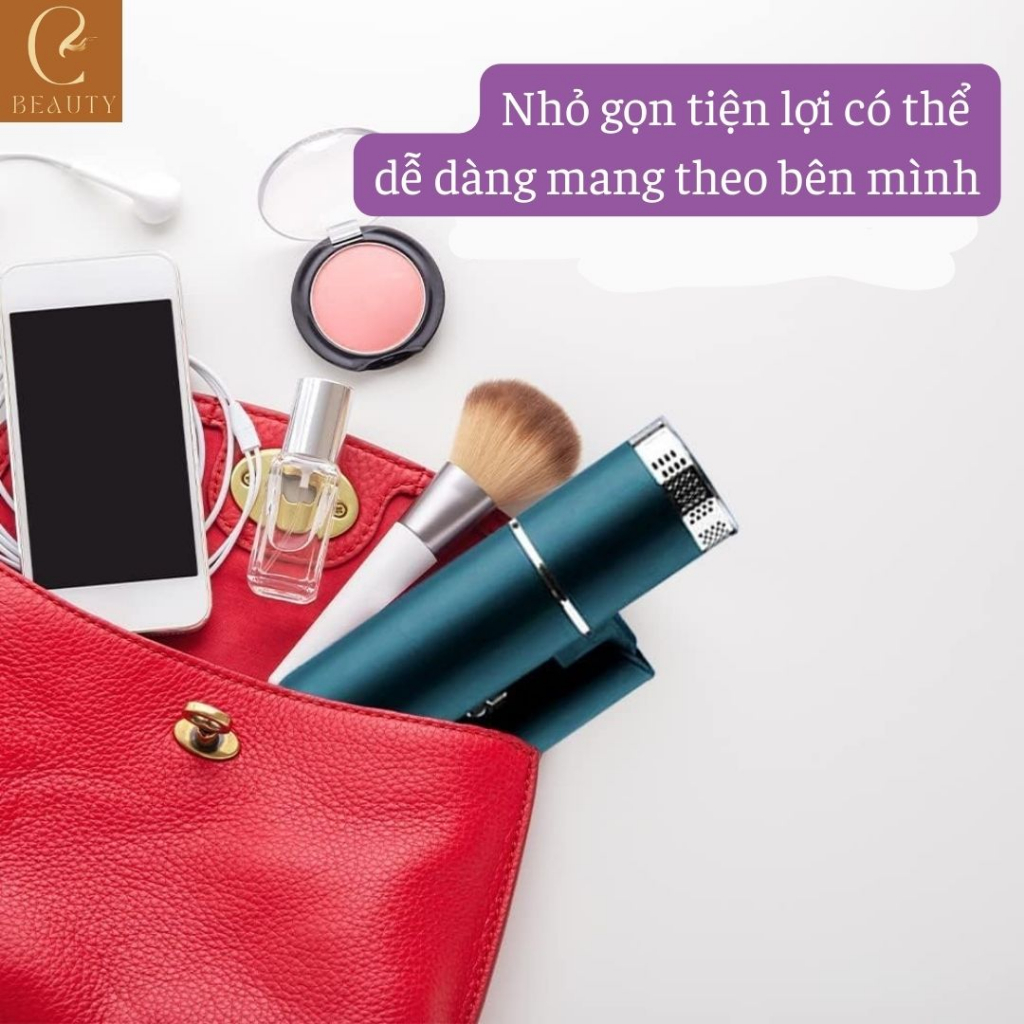 Máy sấy tóc Kemey KM-9825, Máy sấy tóc công suất lớn, Máy làm tóc khô siêu nhanh 2 chiều nóng lạnh có thể gấp gọn