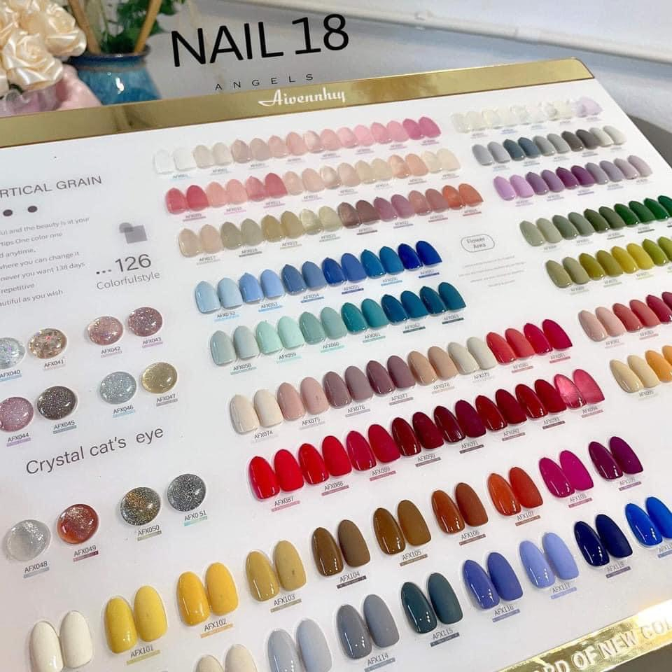 Set sơn gel thạch nhũ mắt mèo gel nhện 126 màu set sơn gel thạch nhũ chất sơn đặc mướt kèm base top bảng màu dungnail