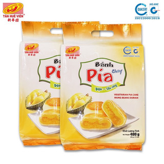 Bánh Pía Kim Sa Đậu Xanh Sầu Riêng Tân Huê viên 500g Đặc sản Sóc Trăng