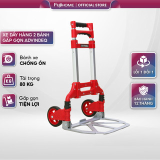  Xe đẩy hàng gấp gọn 2 bánh chở hàng 80kg Nhật Bản ADVINDEQ xe kéo hàng gấp gọn mini đa năng siêu thị truck trolley 