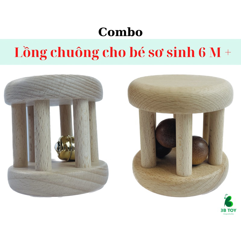 đồ chơi cho trẻ lồng chuông montessori cho bé từ 6 tháng
