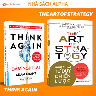 Lẻ/Combo Sách Hay Nên Đọc: Nghệ Thuật Tư Duy Chiến Lược (The Art Of Strategy) + Dám Nghĩ Lại  (Think Again) BM