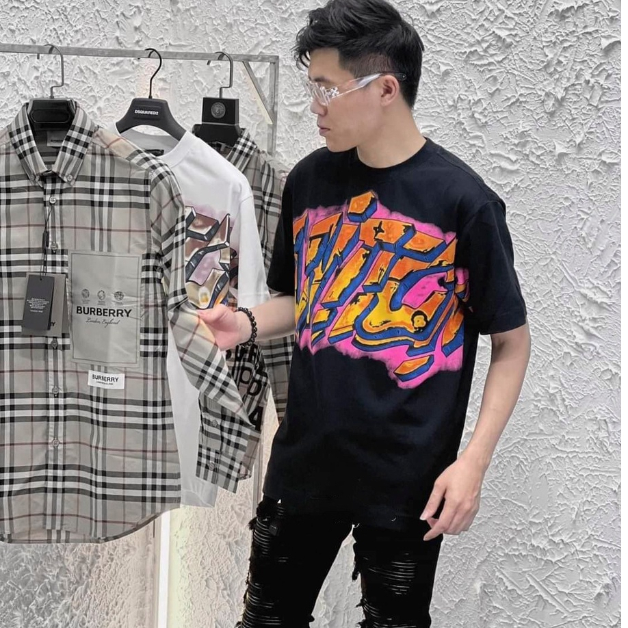 Áo Thun Nam Nữ LV In Hoạ Tiết 3D Chất Liệu Cotton Co Dãn Hai Chiều, Thời Trang Nanm/nữ Siêu Cấp