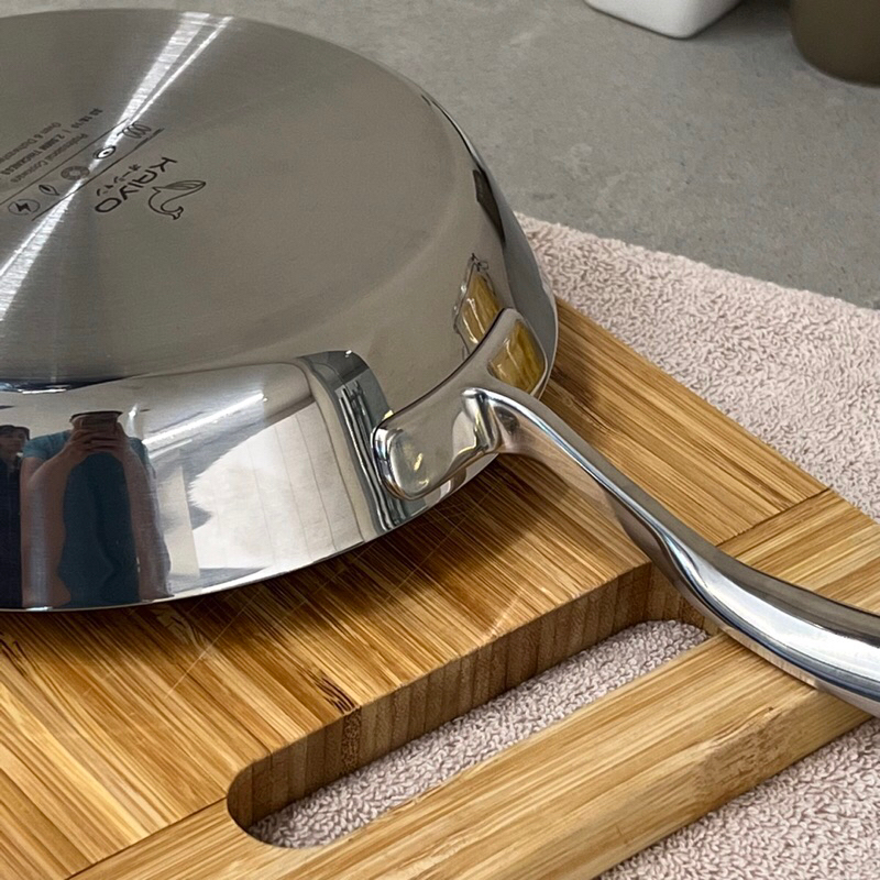 Chảo đúc inox chống dính vân nổi Kaiyo 20, 24, 26cm