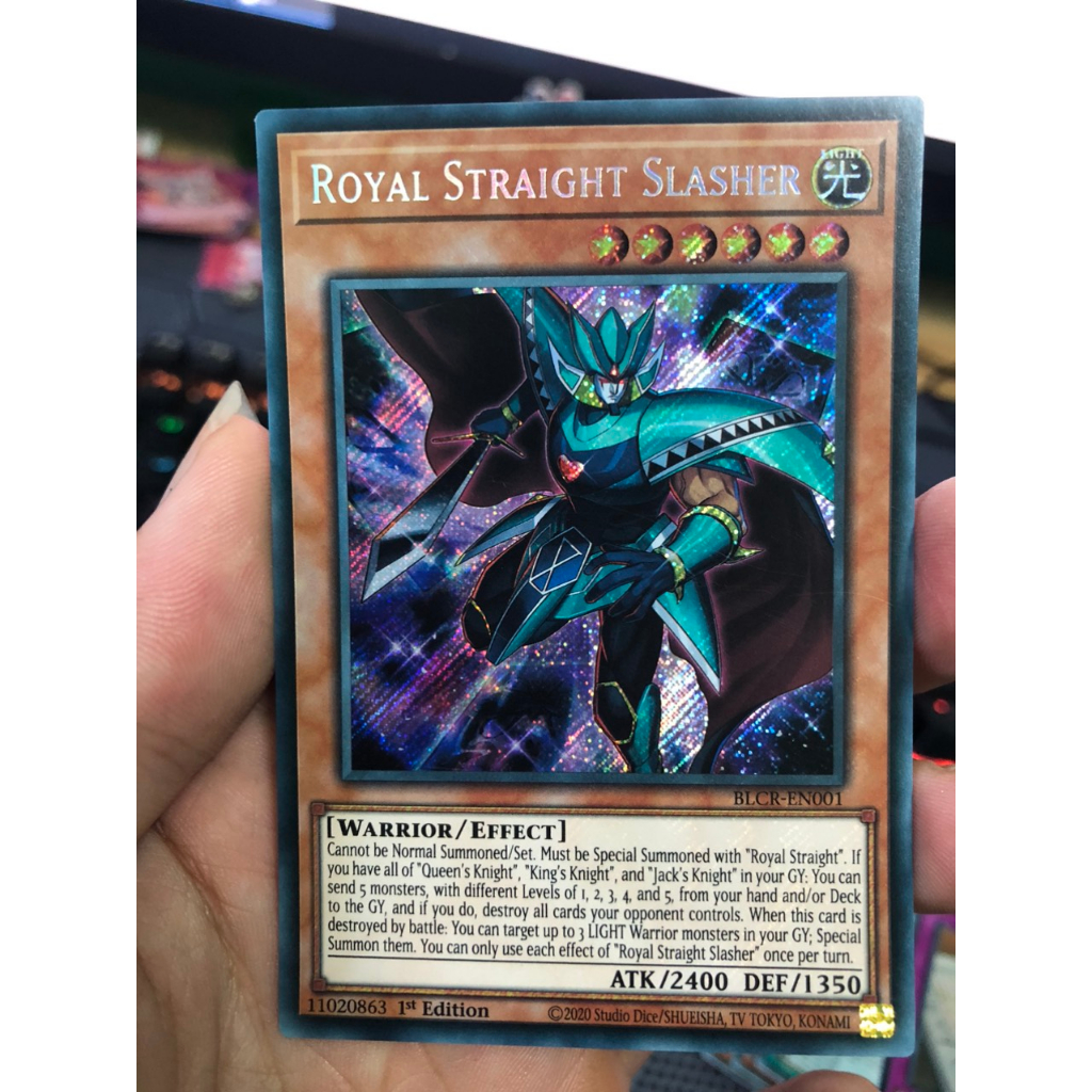 Royal Straight Slasher - BLCR-EN001 - Secret Rare 1st Edition