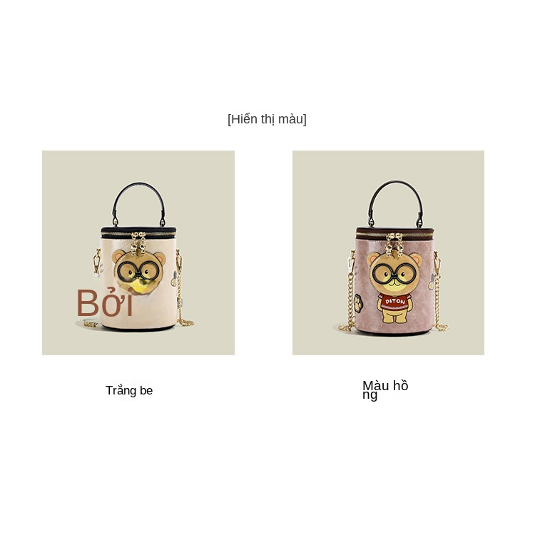 Túi Bucket nữ mùa hè 2023 túi đeo chéo thời trang mới Túi Messenger cho nữ