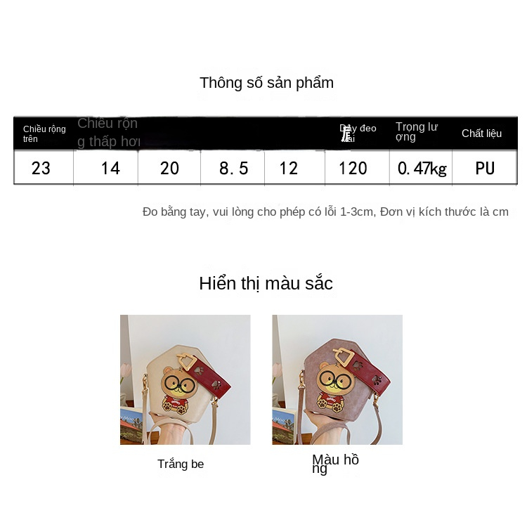 Túi xô 2023 túi nữ mới thiết kế thích hợp túi xách Messenger túi đeo vai