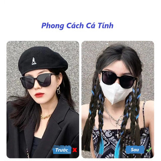 Tóc thắt bính nhiều màu, kẹp light cao cấp