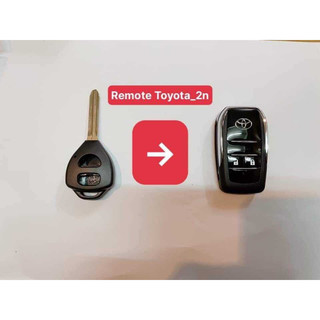 Vỏ Chìa gập thay thế chìa khoá Toyota Vios   2 nút
