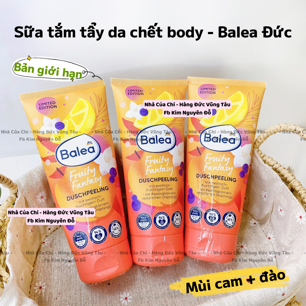 Sữa tắm tẩy da chết Balea bản LIMITED EDITION