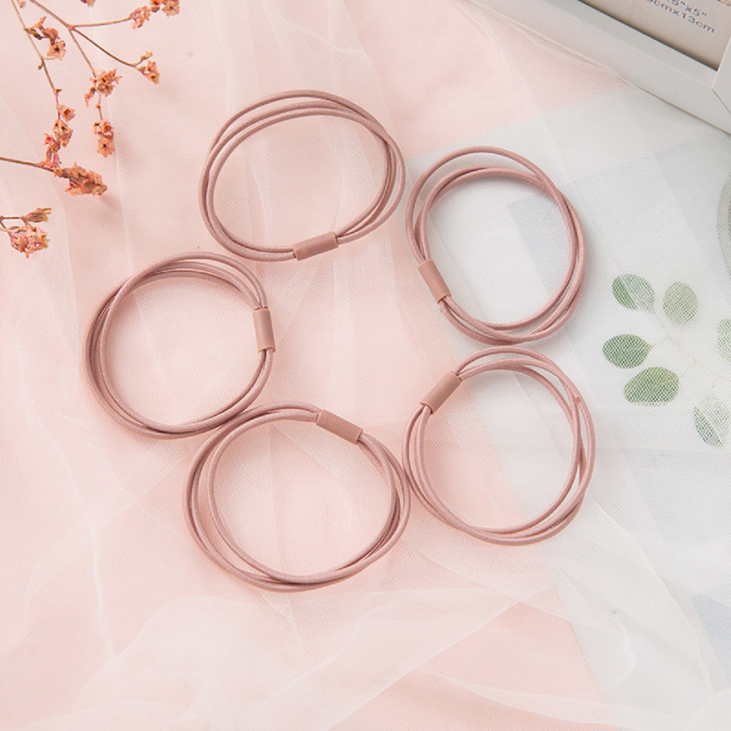 Combo 10 Dây Chun Buộc Tóc Dây 3 Sợi Siêu Chắc Siêu Co Giãn, Hàng Loại 1, Thun Tốt