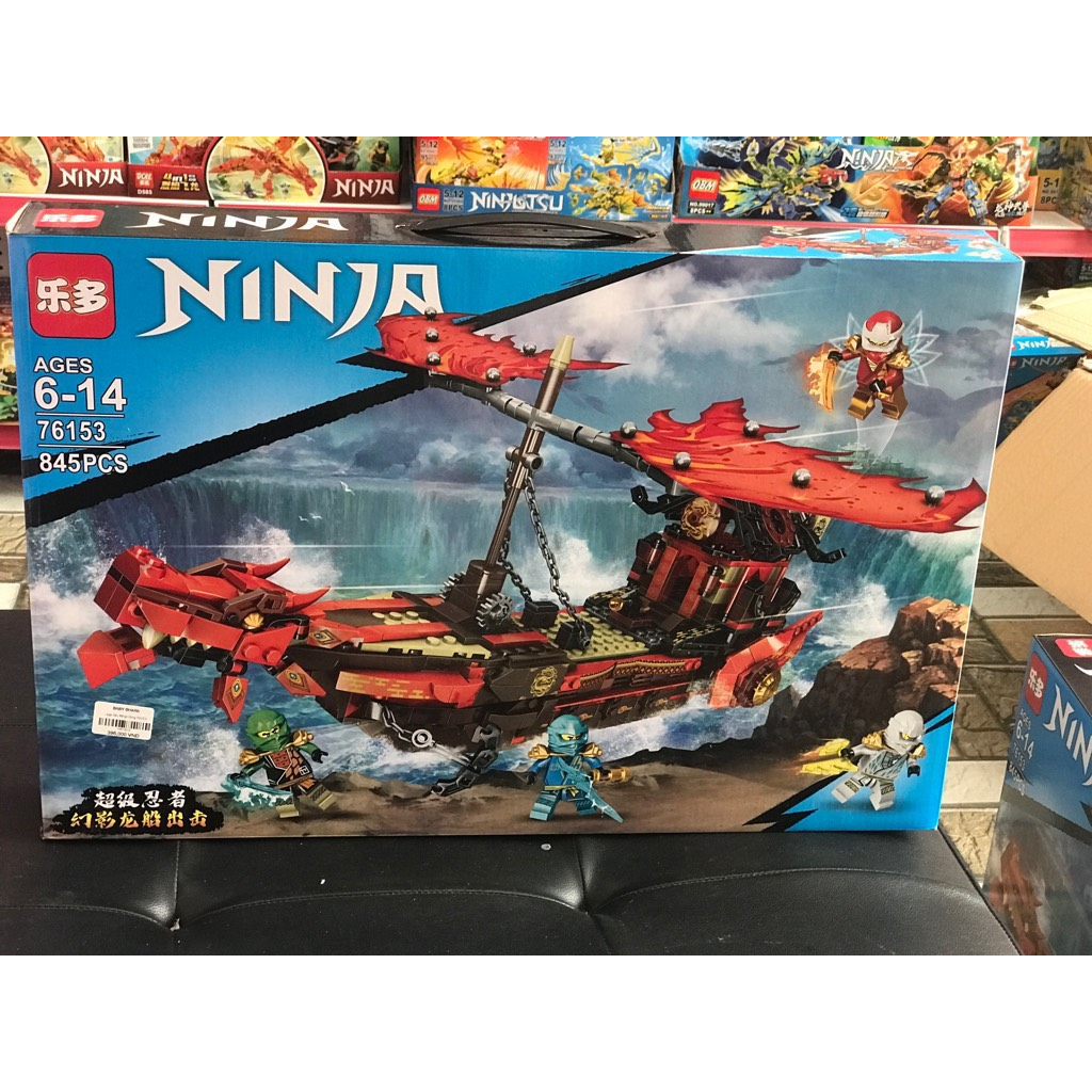 Đồ chơi lắp ráp kiểu lego Ninjago thuyền rồng 845 PCS. Lego ninjago siêu tàu chiến Destiny's Bounty