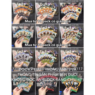 Pack Snapmide Haikyuu Hero Academia Chainsaw Man Pola thẻ nhân phẩm card random HQ MHA CSM