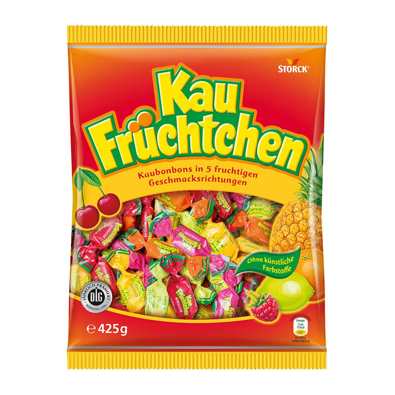 Kẹo dẻo vị trái cây Storck Kau Früchtchen 425g Đức